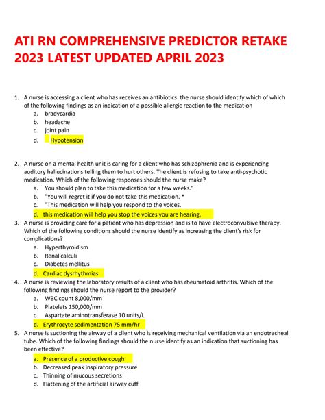 ati comprehensive predictor practice a|ati pn comprehensive predictor 2023.